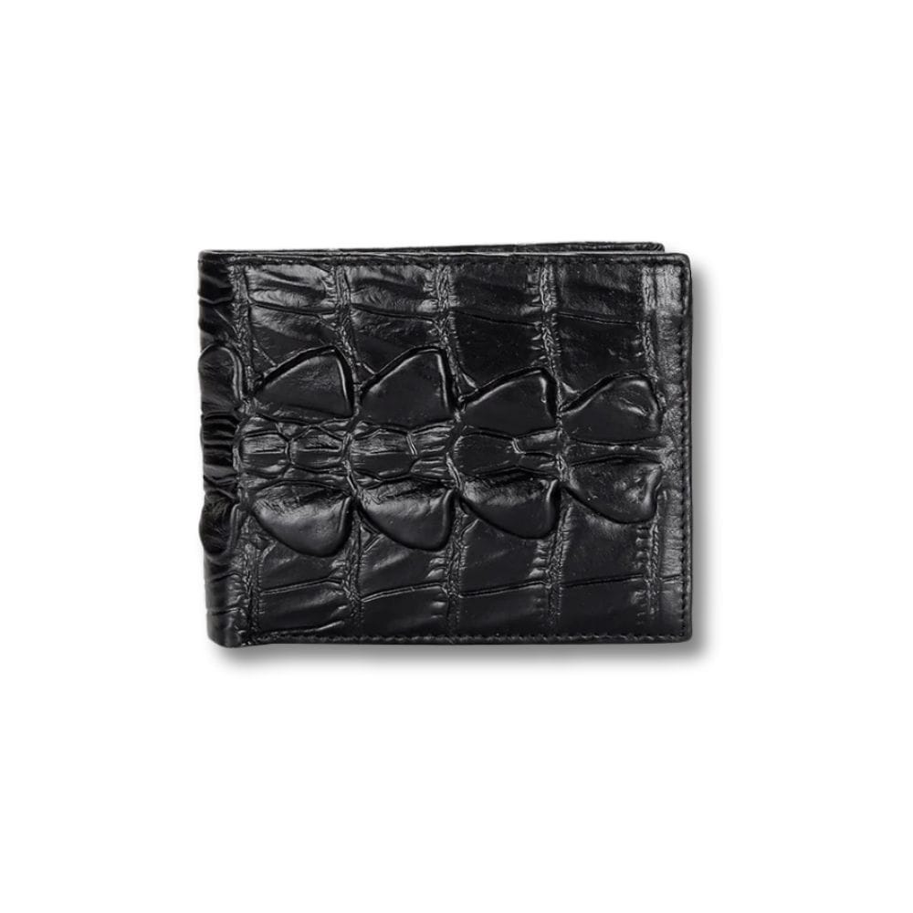 Porte Monnaie Crocodile | Navor Noir Horizontal