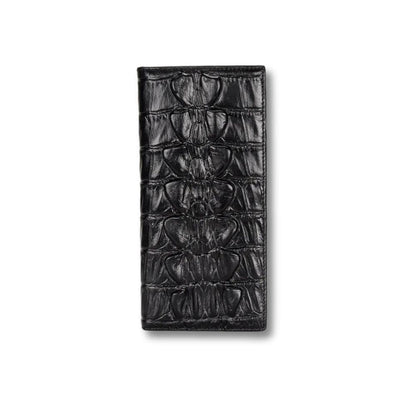 Porte Monnaie Crocodile | Navor Noir Long