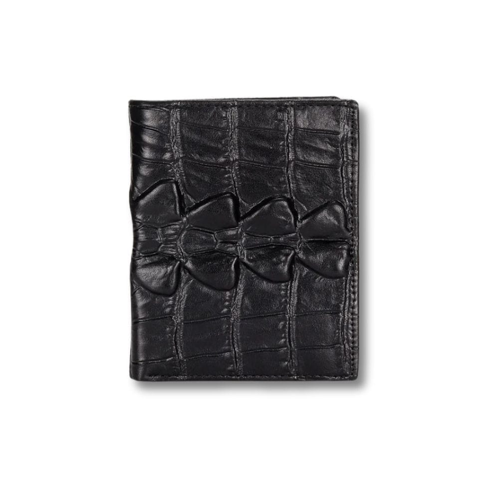 Porte Monnaie Crocodile | Navor Noir Vertical
