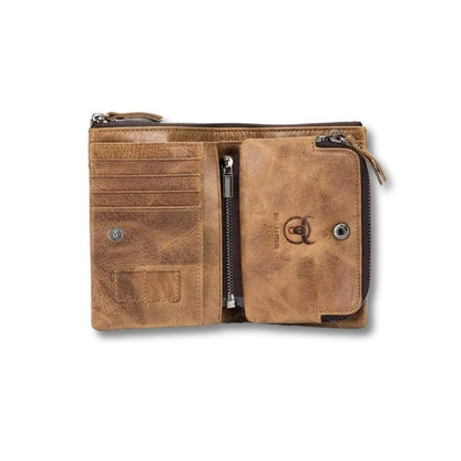 Porte Monnaie Cuir Marron Homme | Joren Kaki