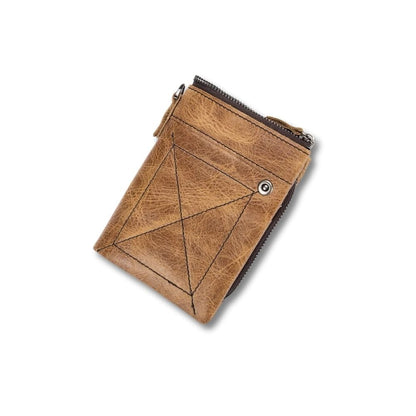 Porte Monnaie Cuir Marron Homme | Joren Kaki