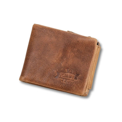 Porte Monnaie Cuir Véritable | Valt Marron