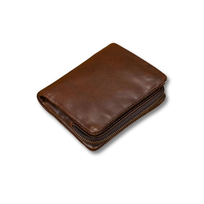 Porte Monnaie Cuir Vintage | Boren Marron