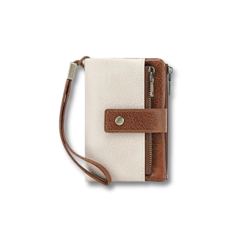 Porte monnaie en Cuir femme | Isora Beige