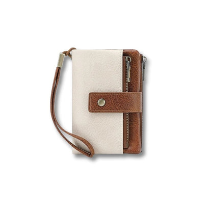 Porte monnaie en Cuir femme | Isora Beige