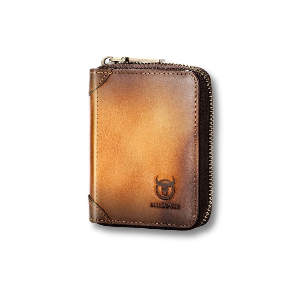Porte monnaie en cuir homme | Héritage Marron
