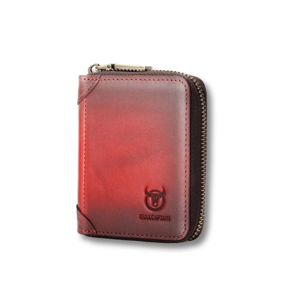 Porte monnaie en cuir homme | Héritage Rouge