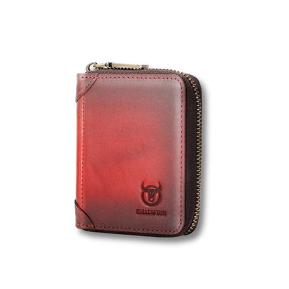 Porte monnaie en cuir homme | Héritage Rouge