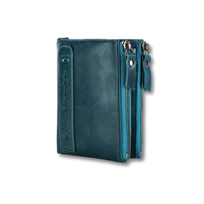 Porte-Monnaie Femme Cuir Souple | Liora Bleu