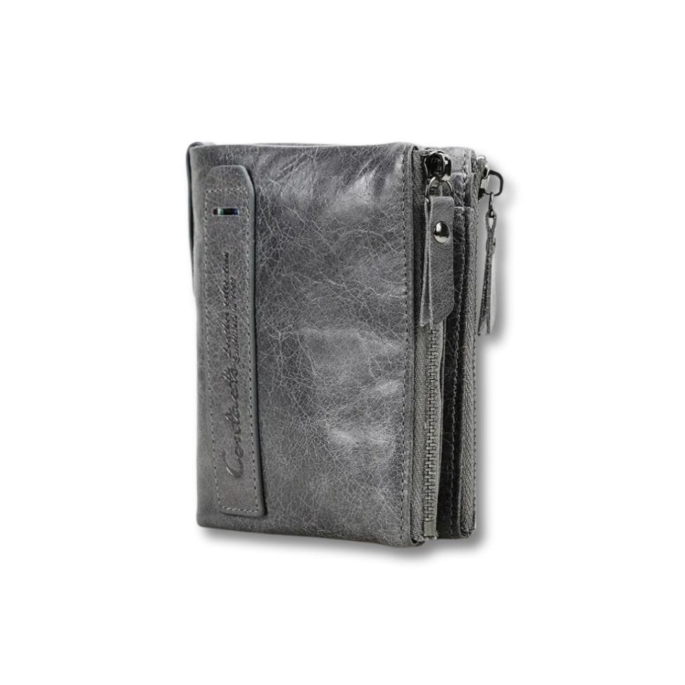 Porte-Monnaie Femme Cuir Souple | Liora Gris