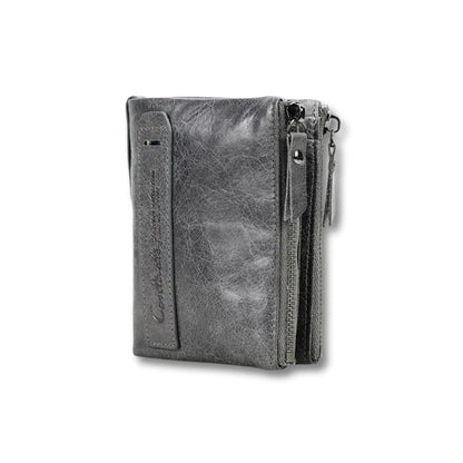 Porte-Monnaie Femme Cuir Souple | Liora Gris