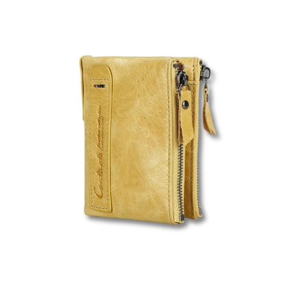 Porte-Monnaie Femme Cuir Souple | Liora jaune