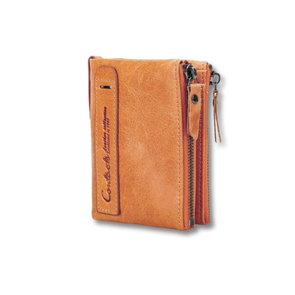 Porte-Monnaie Femme Cuir Souple | Liora Kaki
