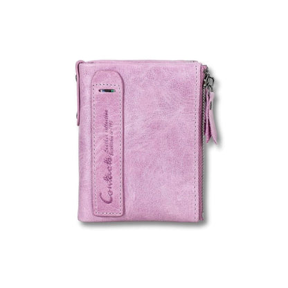 Porte-Monnaie Femme Cuir Souple | Liora Mauve