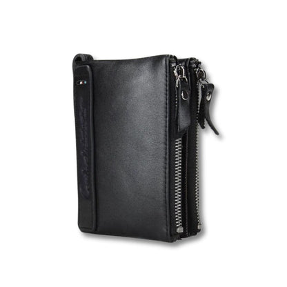 Porte-Monnaie Femme Cuir Souple | Liora Noir