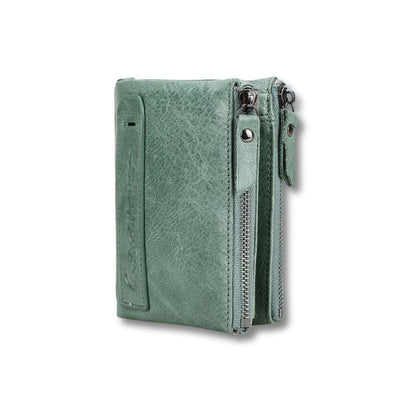 Porte-Monnaie Femme Cuir Souple | Liora Vert