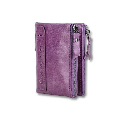 Porte-Monnaie Femme Cuir Souple | Liora Violet