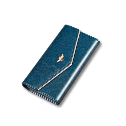 Porte Monnaie Femme Luxe | Selia Bleu