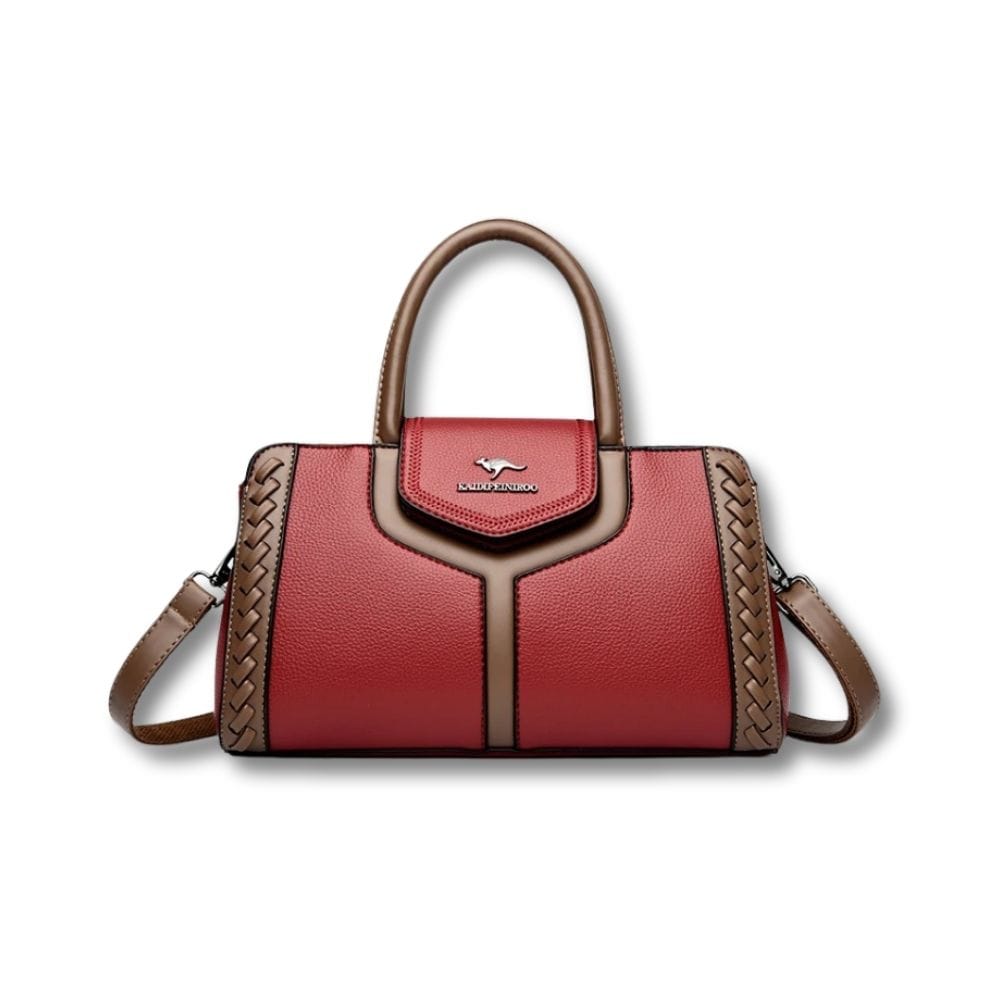 Sac à Main Bandoulière Cuir | Clara Rouge