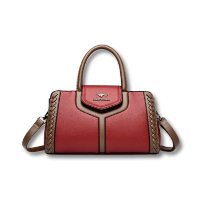 Sac à Main Bandoulière Cuir | Clara Rouge