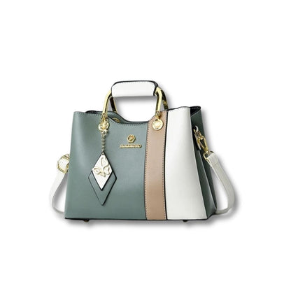 Sac à Main Coloré Original | Noémie Vert Blanc