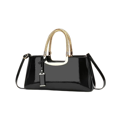 Sac à Main Cuir Brillant | Ysée Noir