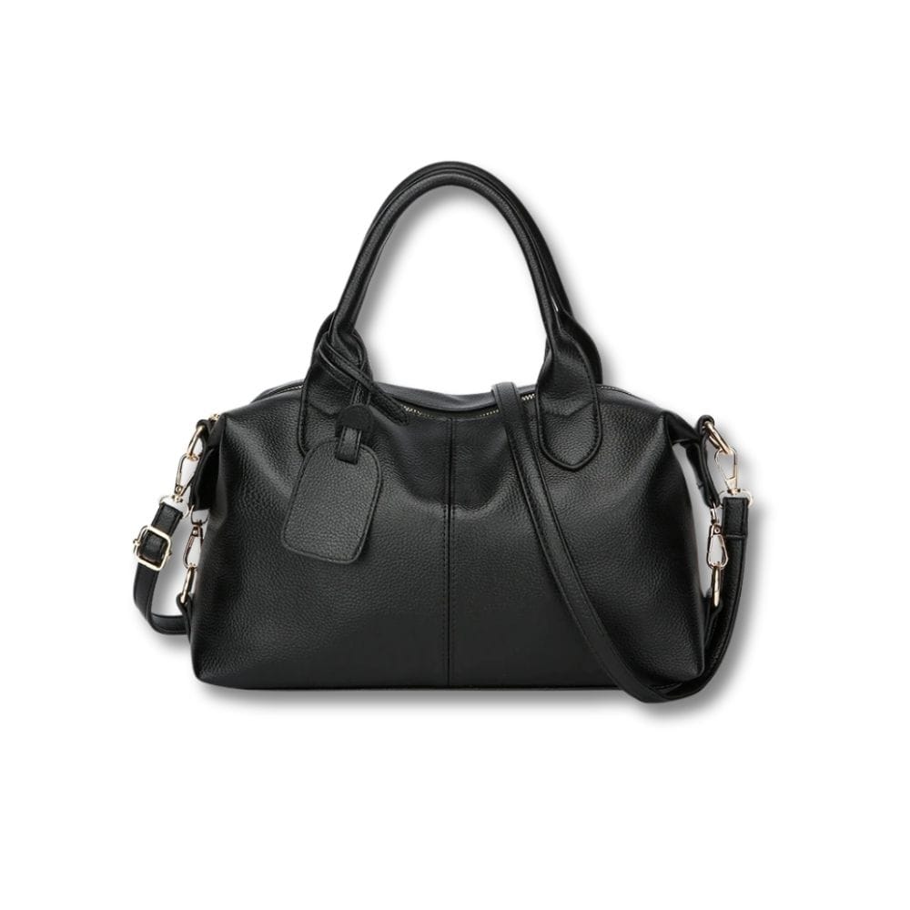 Sac à Main en Cuir Souple Noir