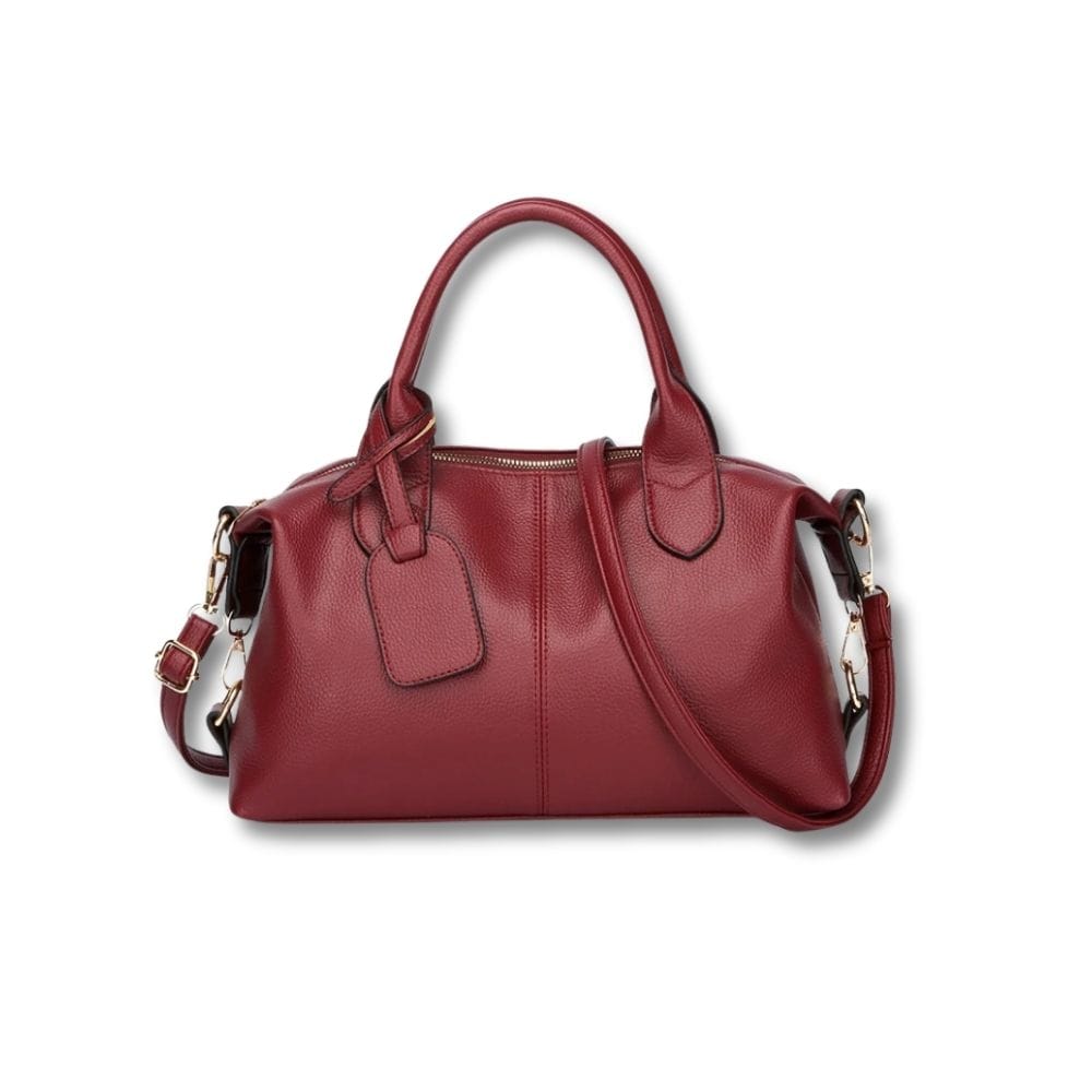 Sac à Main en Cuir Souple Rouge
