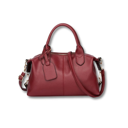 Sac à Main en Cuir Souple Rouge