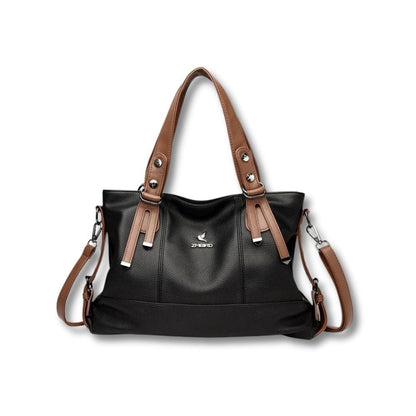 Sac à Main en Cuir Véritable | Bianca Noir