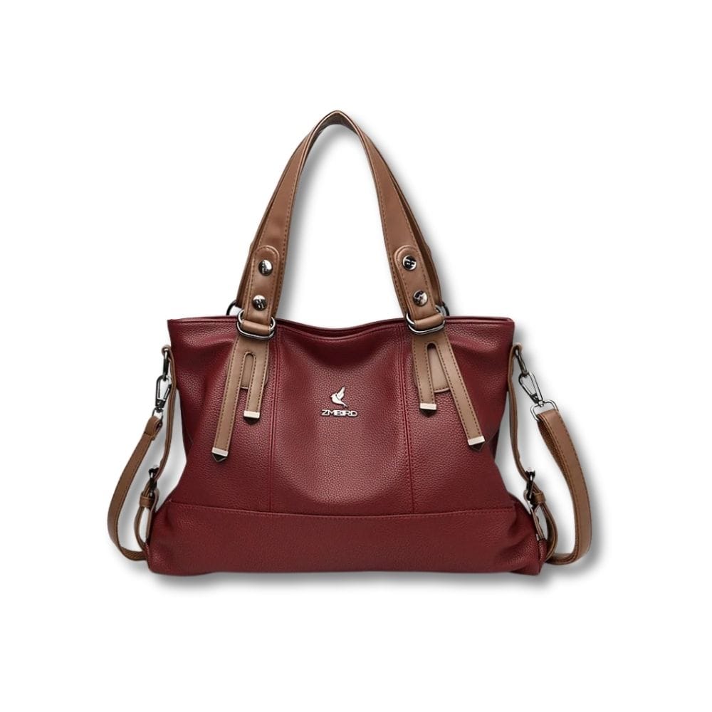 Sac à Main en Cuir Véritable | Bianca Rouge
