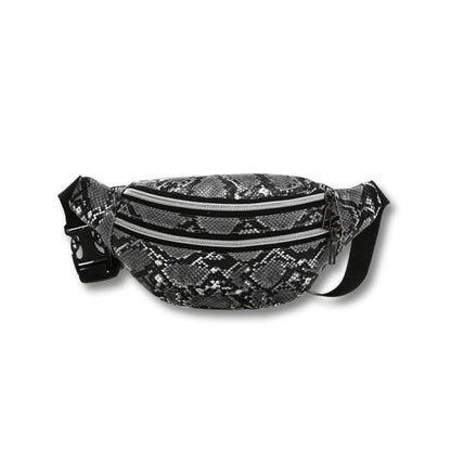 Sac Banane Femme motif Python | Serpy Noir