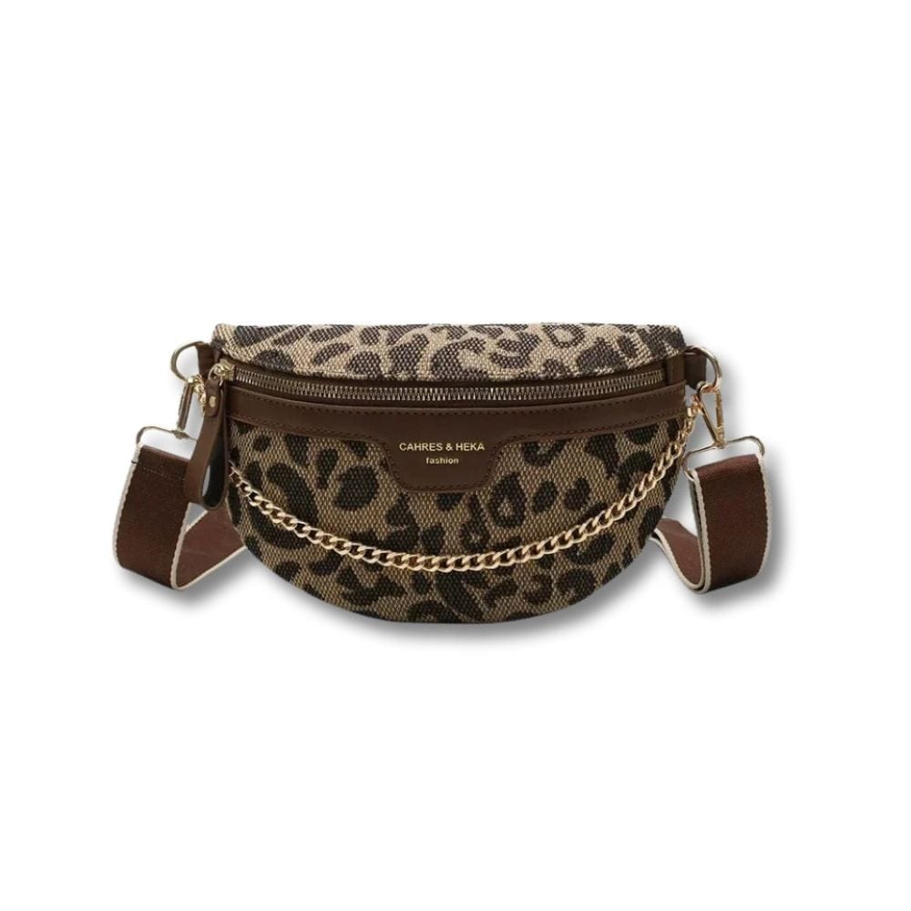 Sac Banane Femme Tendance | Aura Marron Fleur
