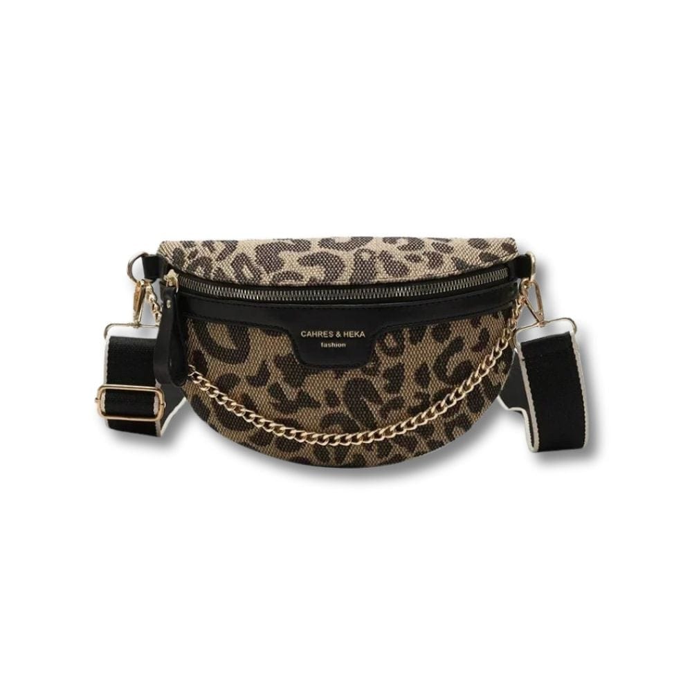 Sac Banane Femme Tendance | Aura Noir Fleur