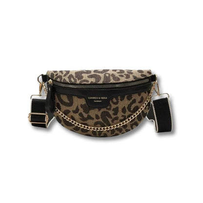 Sac Banane Femme Tendance | Aura Noir Fleur