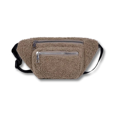 Sac Banane Fourrure Femme | Naê Marron
