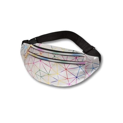 Sac Banane Holographique Femme | Prisma Argent