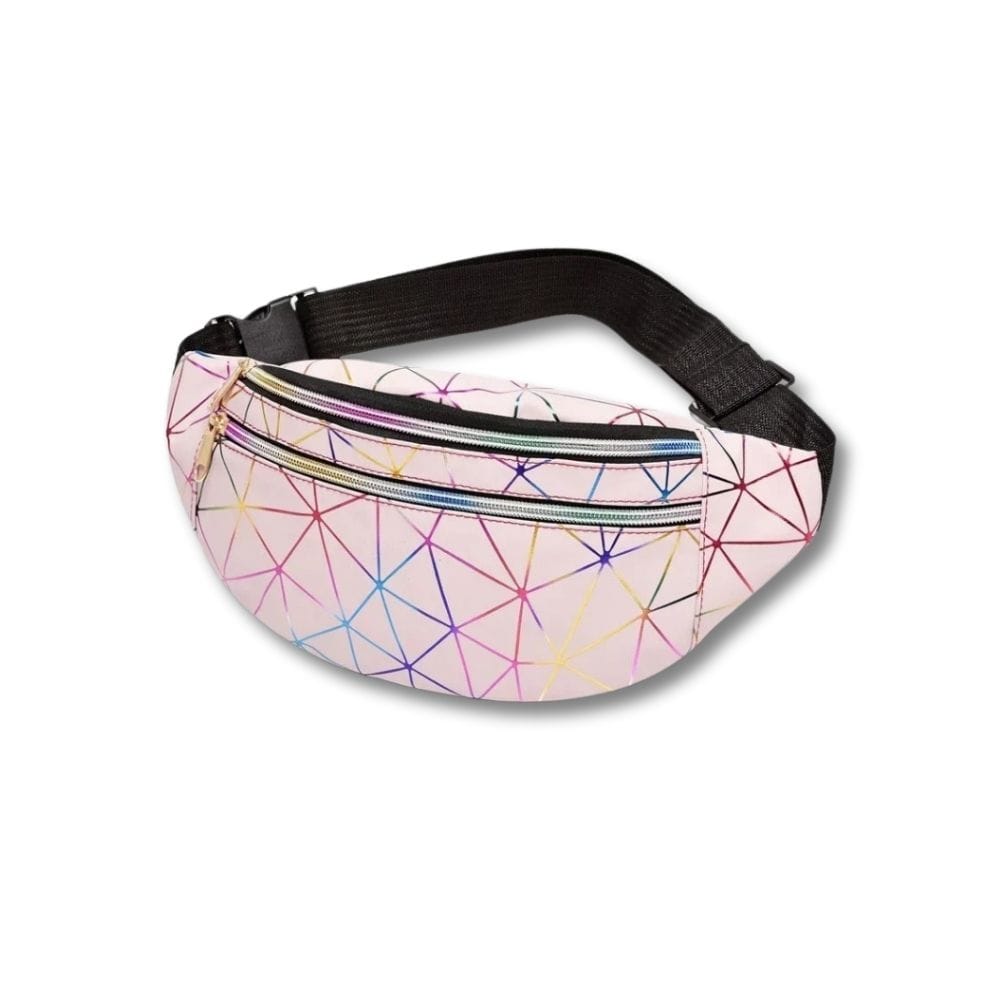 Sac Banane Holographique Femme | Prisma Rose