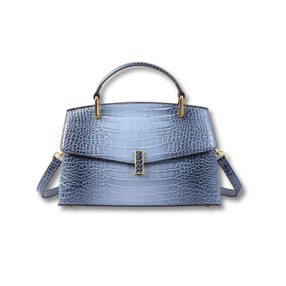 Sac Bandoulière Crocodile | Talia Bleu