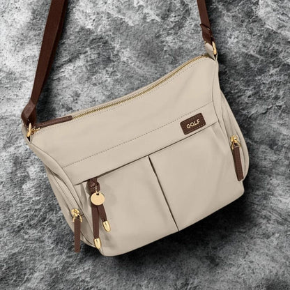 Sac Bandoulière Sacoche Femme | Viana Tissu / Cuir