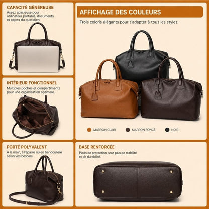 Sac Cuir Cabas Femme | Élise