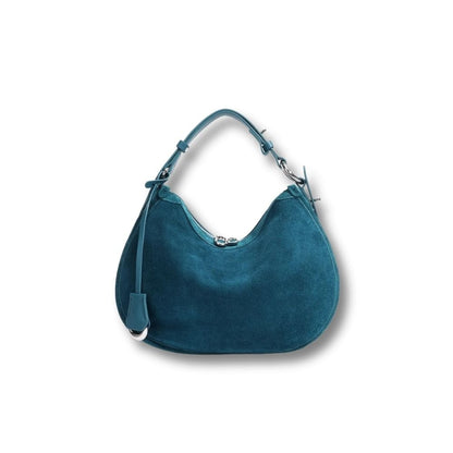 Sac Demi Lune Tendance | Solange Bleu
