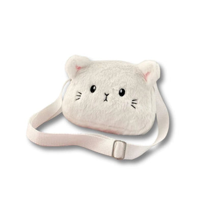 Sac Fourrure Enfant Chat | Zazou Blanc