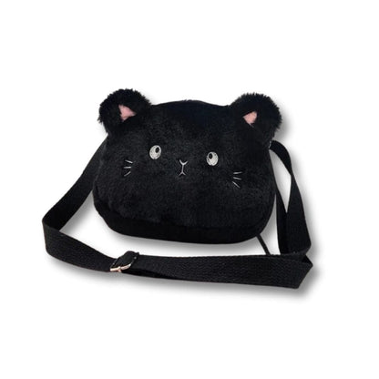 Sac Fourrure Enfant Chat | Zazou Noir