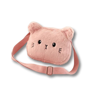 Sac Fourrure Enfant Chat | Zazou Rose