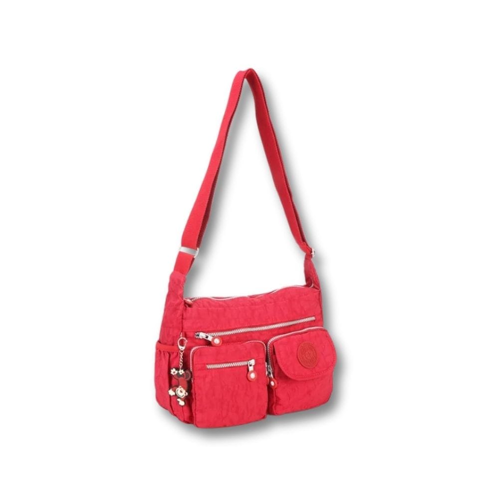 Sac Sacoche Bandoulière Femme | Dalia Rouge / Nylon