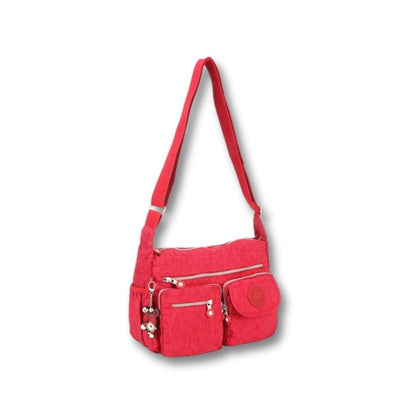 Sac Sacoche Bandoulière Femme | Dalia Rouge / Nylon