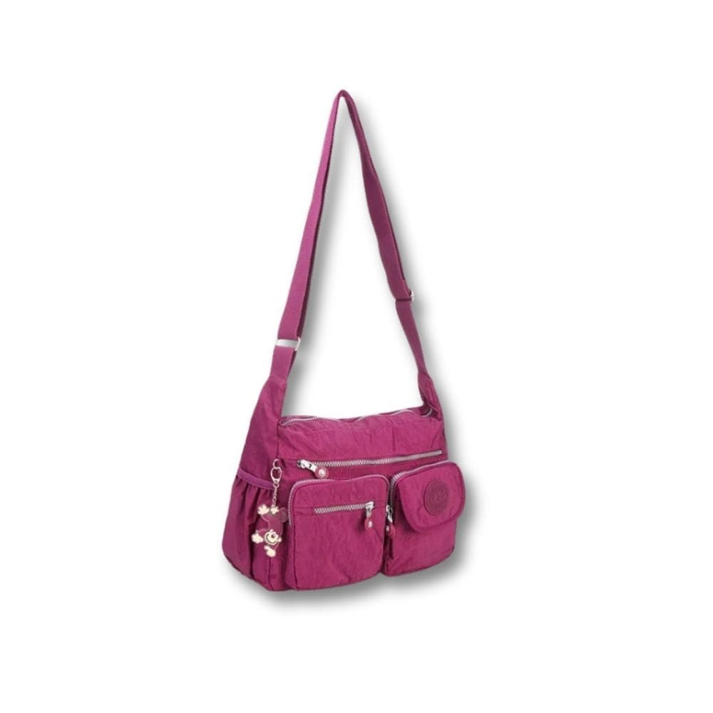 Sac Sacoche Bandoulière Femme | Dalia Violet rouge / Nylon