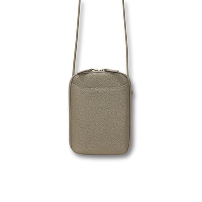 Sac Sacoche Cuir Femme | Danaé Kaki / Cuir