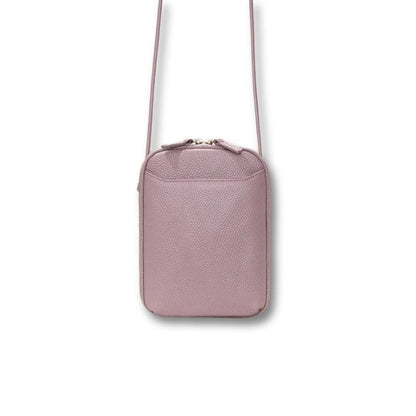 Sac Sacoche Cuir Femme | Danaé Violet / Cuir